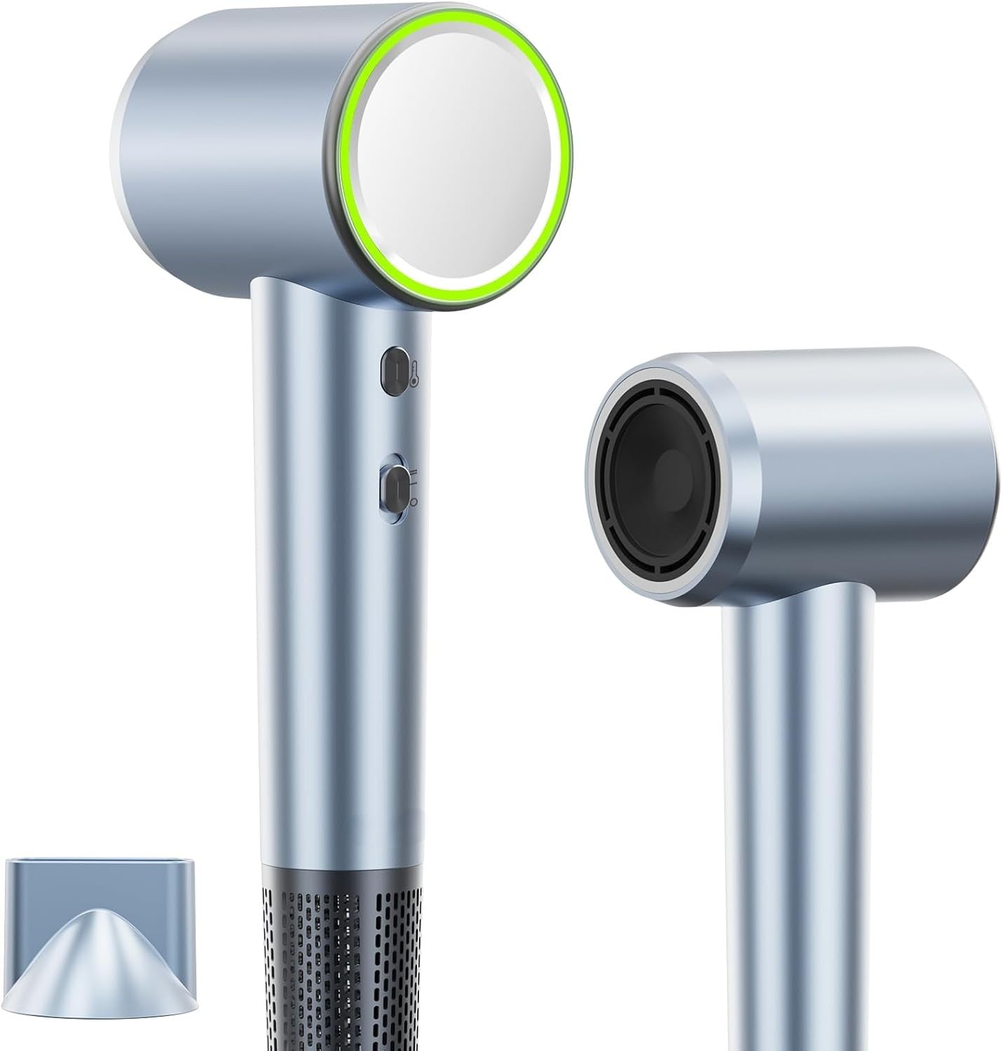 Hochleistungs-Ionen-Haartrockner, Reisehaartrockner für schnelles Trocknen, leichter tragbarer Haartrockner für Damen und Herren mit Düse, 4 Temperaturstufen und 2 Geschwindigkeitsstufen